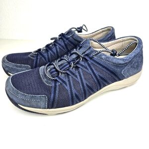 Dansko Honor Navy Blue Suede Comfort Sneaker
